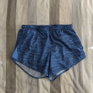 Women's Blue Patterned Nike Shorts (XS)